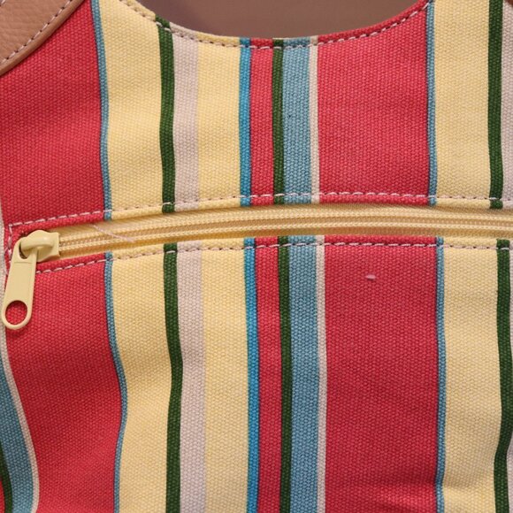 Jamaica Bay Woman's Small Tote Colorful Stripes - Picture 5 of 7